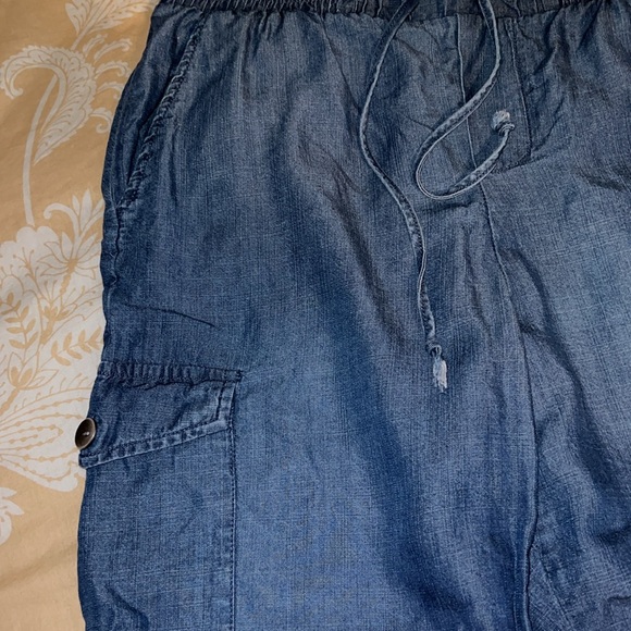 Catherine Malandrino  cargo Jean pullstring joggers - Picture 2 of 5